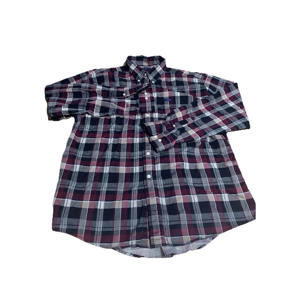 Ivy Crew Classics Shirt‎ Mens Size XXL Red Plaid Button Down Long Sleeve